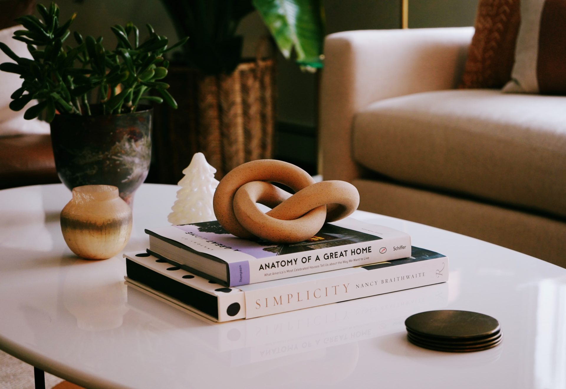 decorating with coffee table books